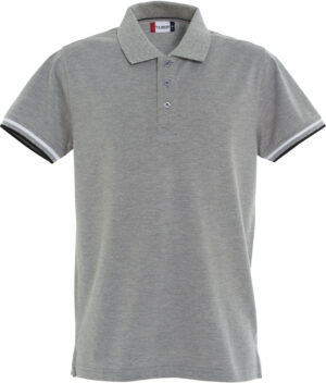 028237 Poloshirt Newton grijs melange