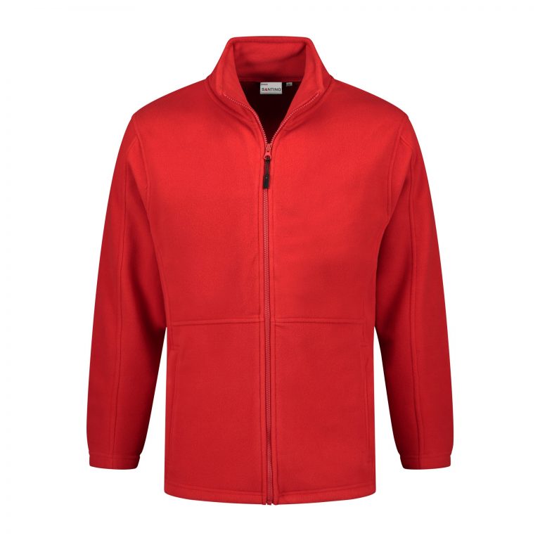 Fleecevest Bormio rood