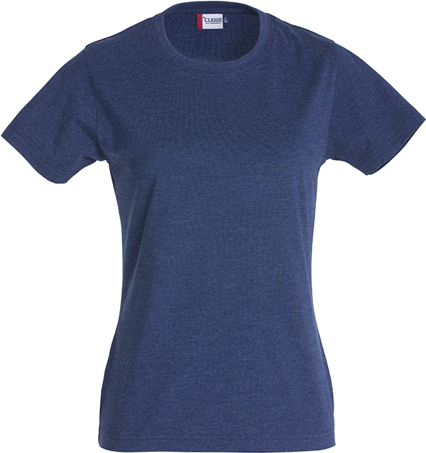 029361 T-shirt New Classic ladies blauw melange