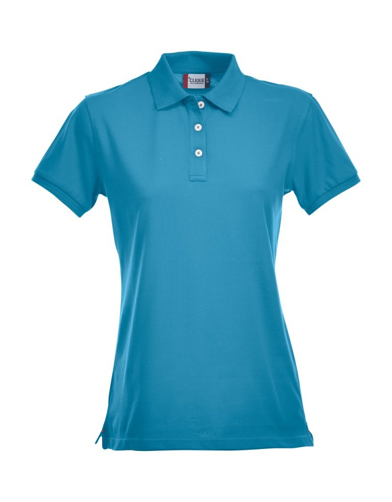 028241 Premium Polo Ladies turquoise