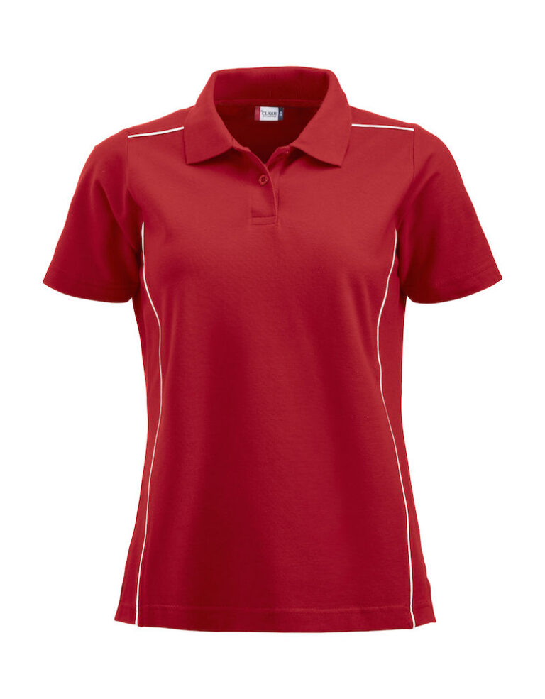 028223 New Alpena Polo Ladies rood