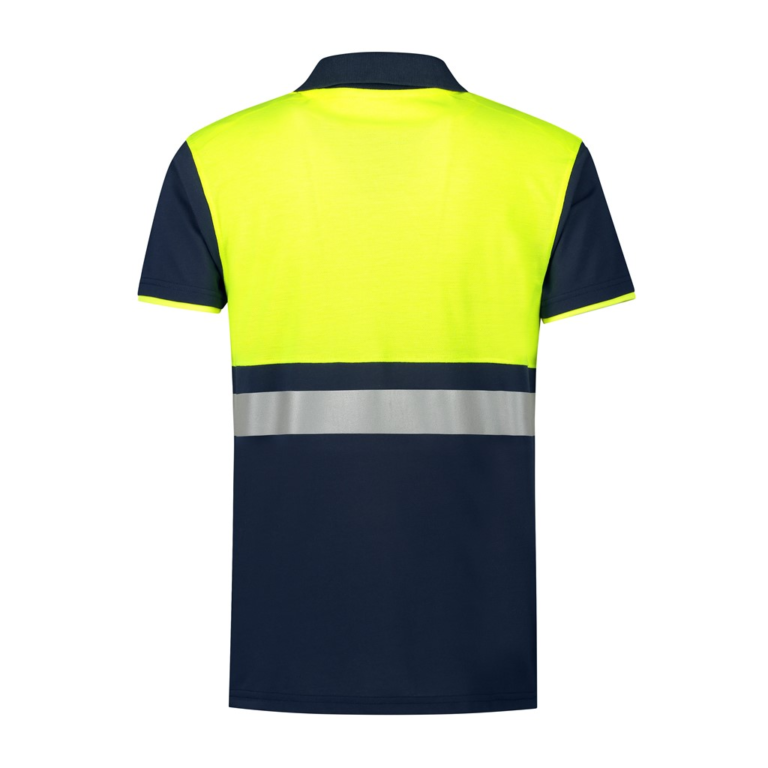 Hi-Vis Polo Hamburg navy/geel