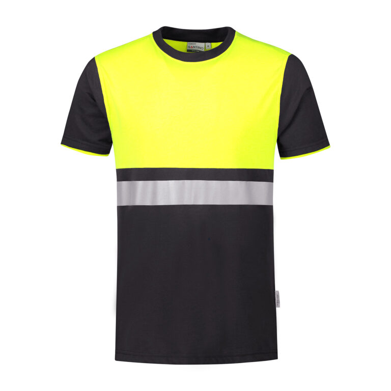 Hi-Vis T-shirt Hannover graphite/ geel