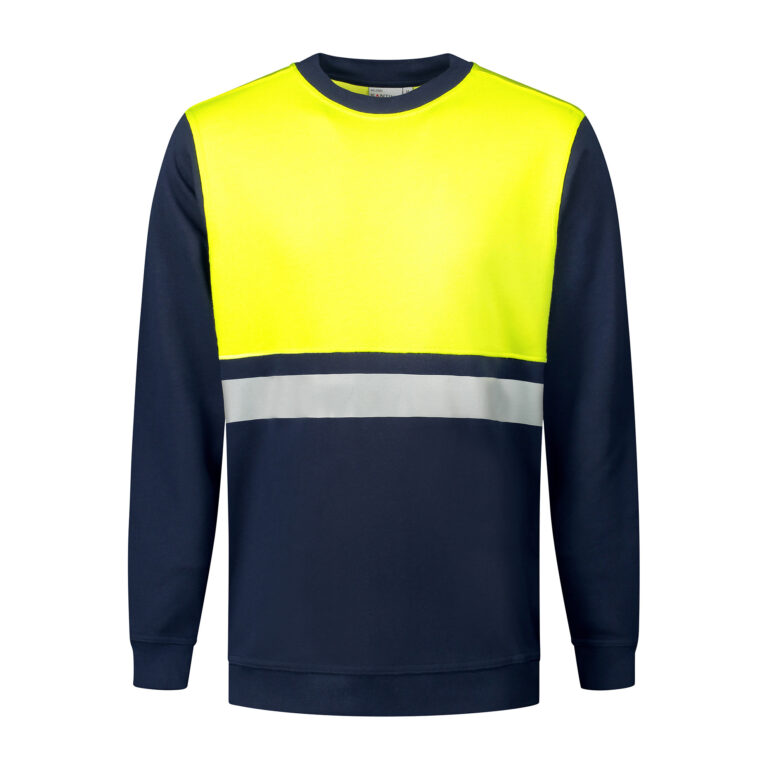 Hi-Vis Sweater Helsinki navy/geel