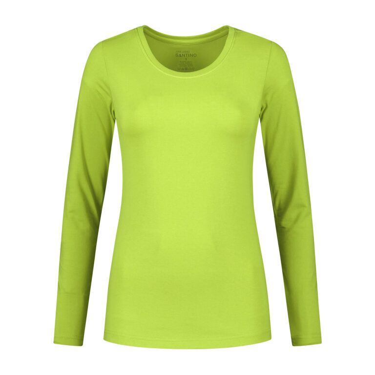 T-shirt Juna Ladies limegroen