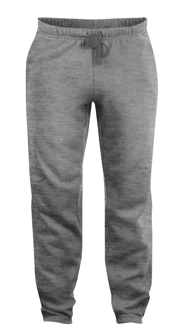 021027 Basic Pants Junior grijs melange