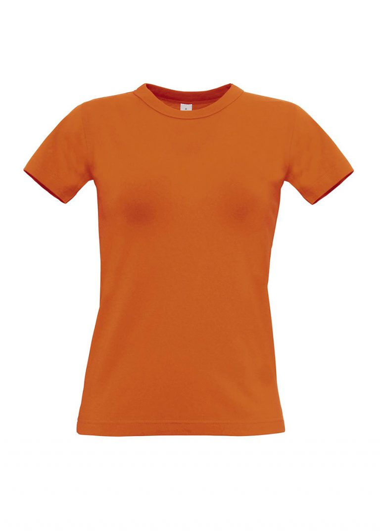 Exact 190 dames T-shirt B&C oranje