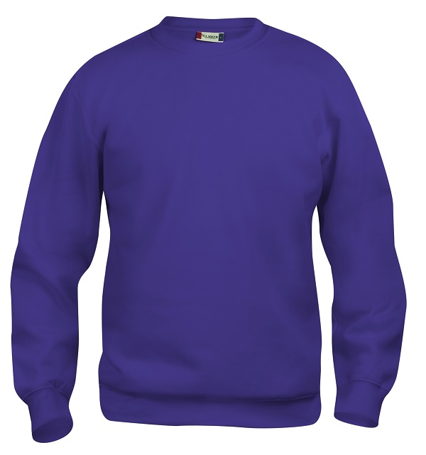 021030 Basic Roundneck Sweater helder lila