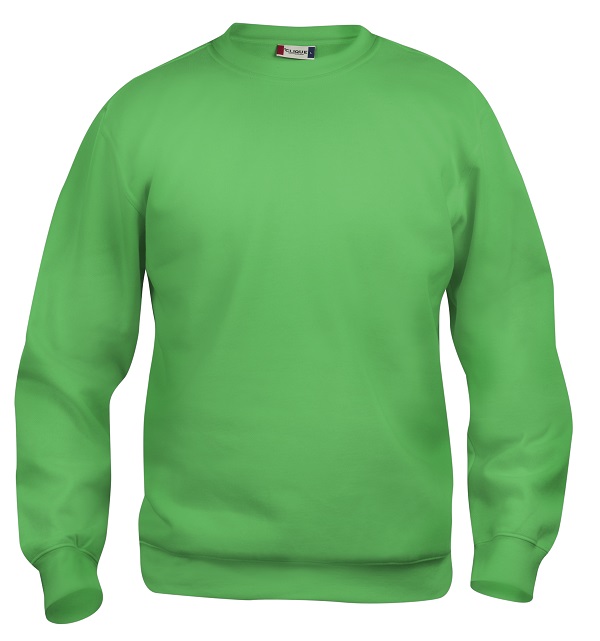 021030 Basic Roundneck Sweater appelgroen