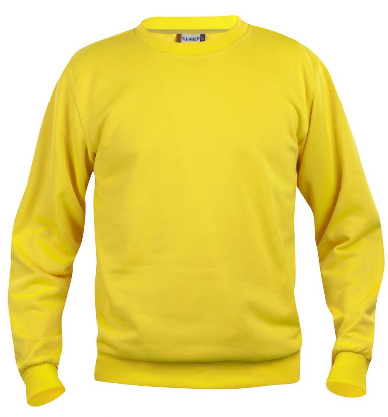 021030 Basic Roundneck Sweater lemon
