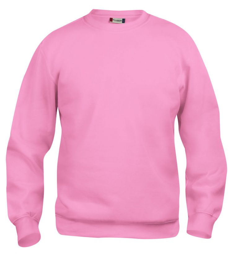 021030 Basic Roundneck Sweater helder roze