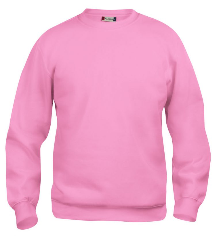 021030 Basic Roundneck Sweater helder roze
