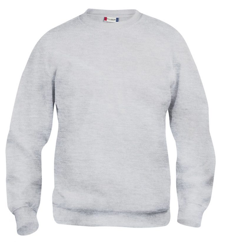 021030 Basic Roundneck Sweater asgrijs