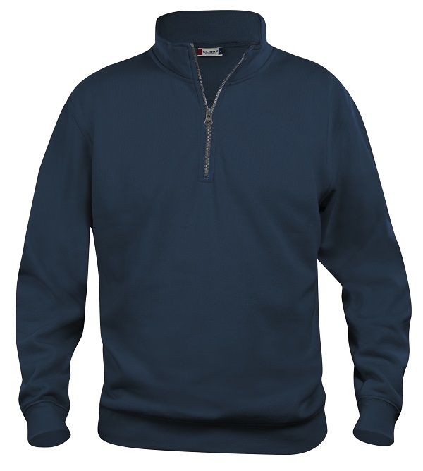 021033 Basic Zipsweater dark navy