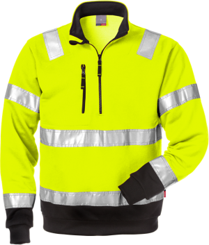 100134 HI-VIS Zipsweater Fristads