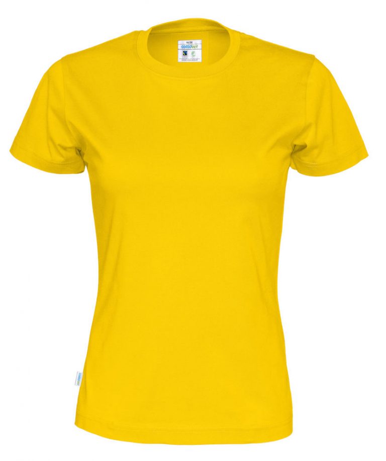 141007 CottoVer T-shirt lady yellow