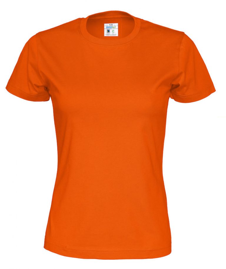 141007 CottoVer T-shirt lady orange