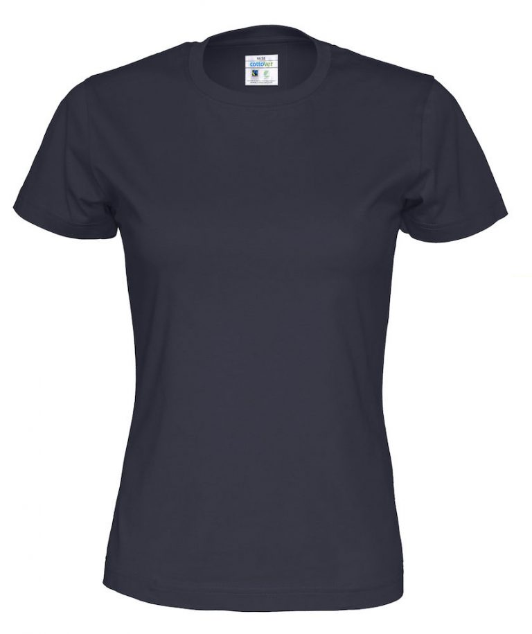 141007 CottoVer T-shirt lady navy
