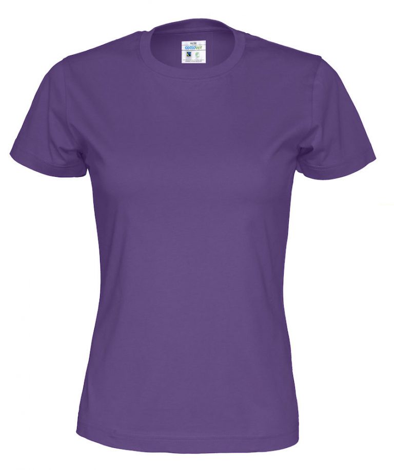 141007 CottoVer T-shirt lady purple