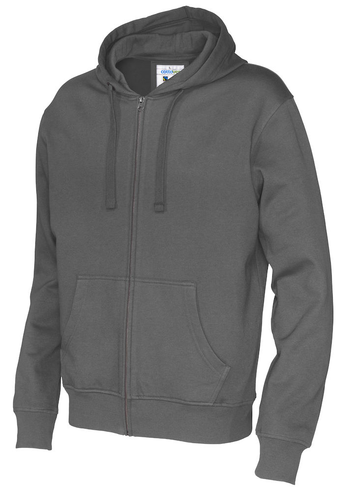 141010 CottoVer Hooded Sweatvest Man Charcoal