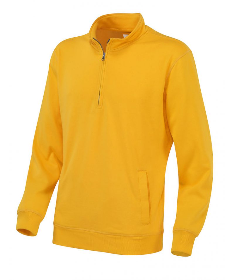 141012 CottoVer Zipsweater geel