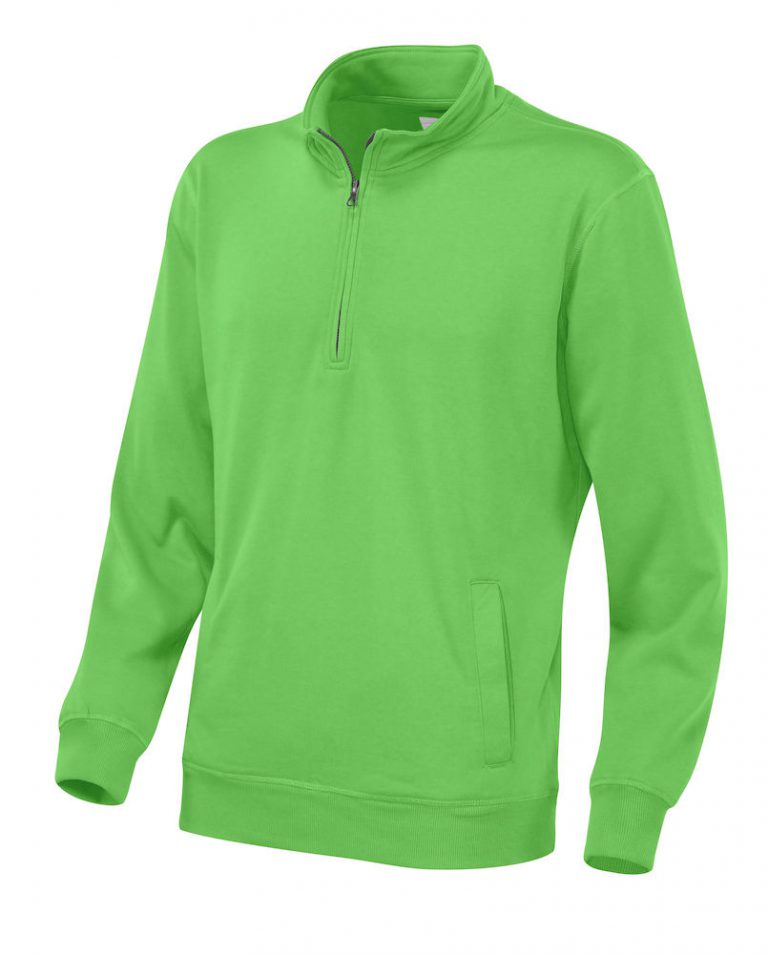 141012 CottoVer Zipsweater green