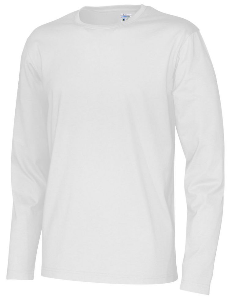 141020 CottoVer T-shirt Man lange mouw white