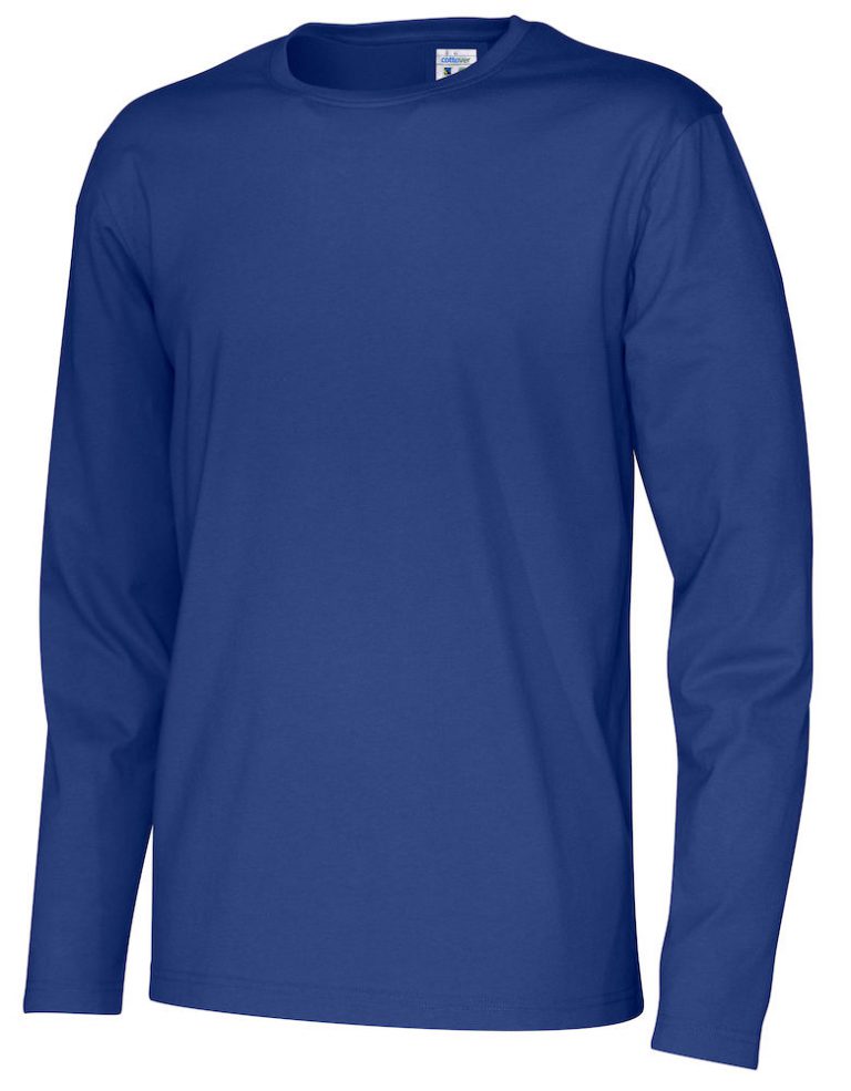 141020 CottoVer T-shirt Man lange mouw royal