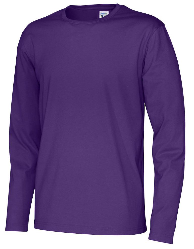 141020 CottoVer T-shirt Man lange mouw purple