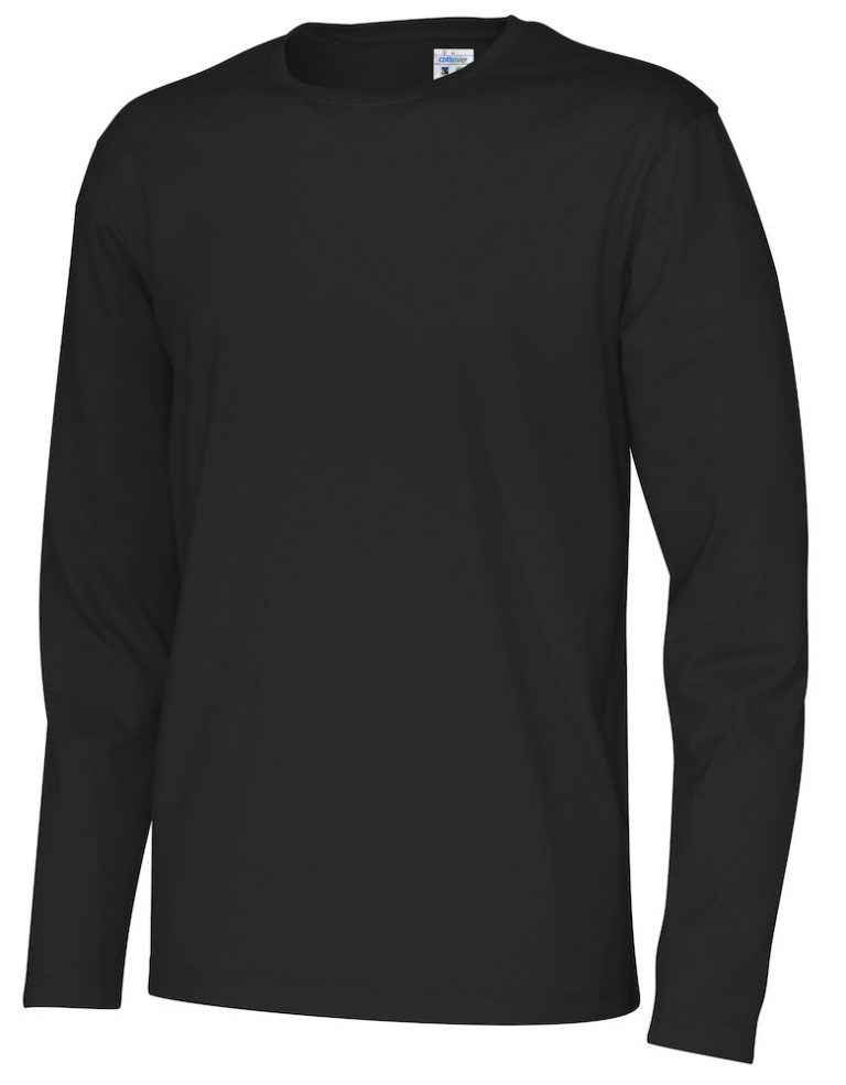 141020 CottoVer T-shirt Man lange mouw black