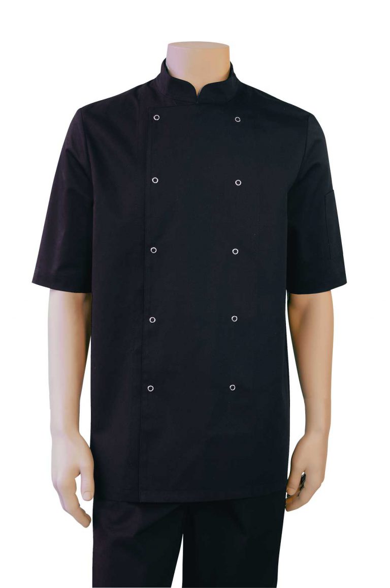 Egochef Ottavio Koksjas Korte Mouwen Microvezel - Lichte, Waterdichte En Ademende Chef Jas Made In Italy