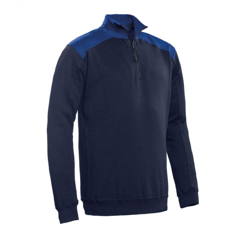 Tokyo Santino Zipsweater 2-Color-Line real navy/ royal blue