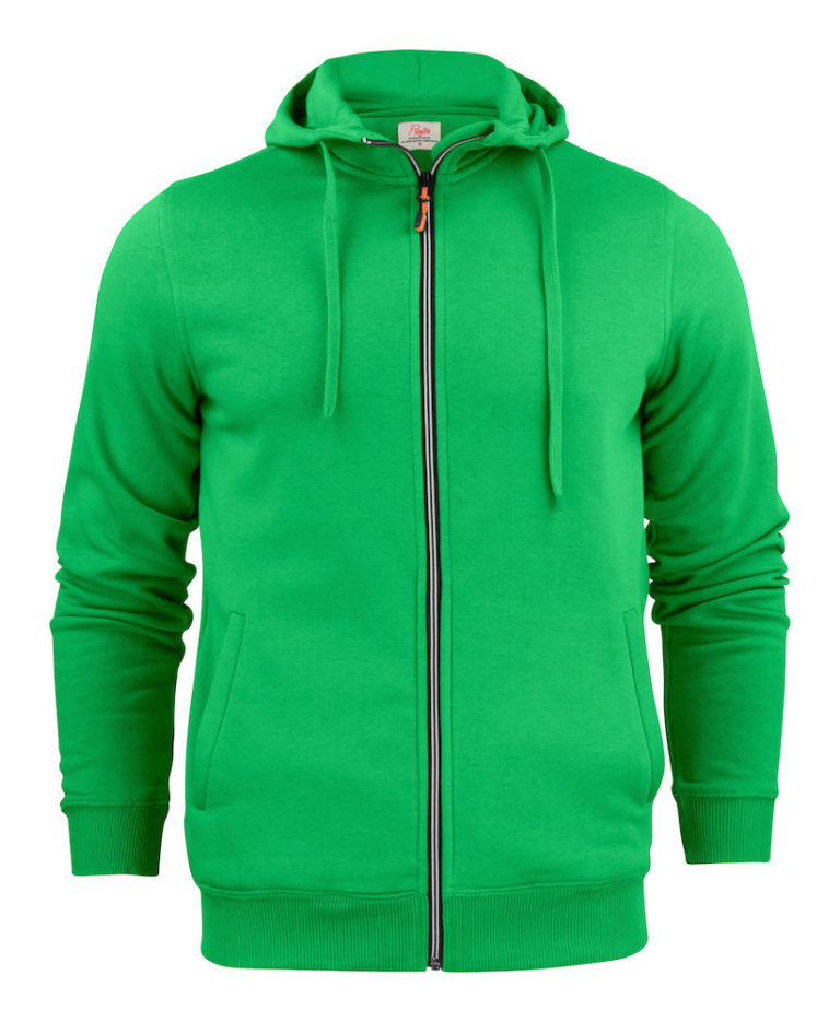 2262051 Hooded sweat jacket OVERHEAD 728 frisgroen