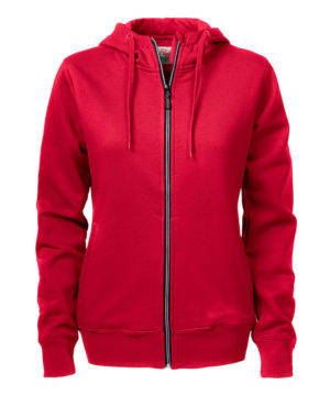 2262052 Hooded sweat jacket OVERHEAD LADY 400 Rood