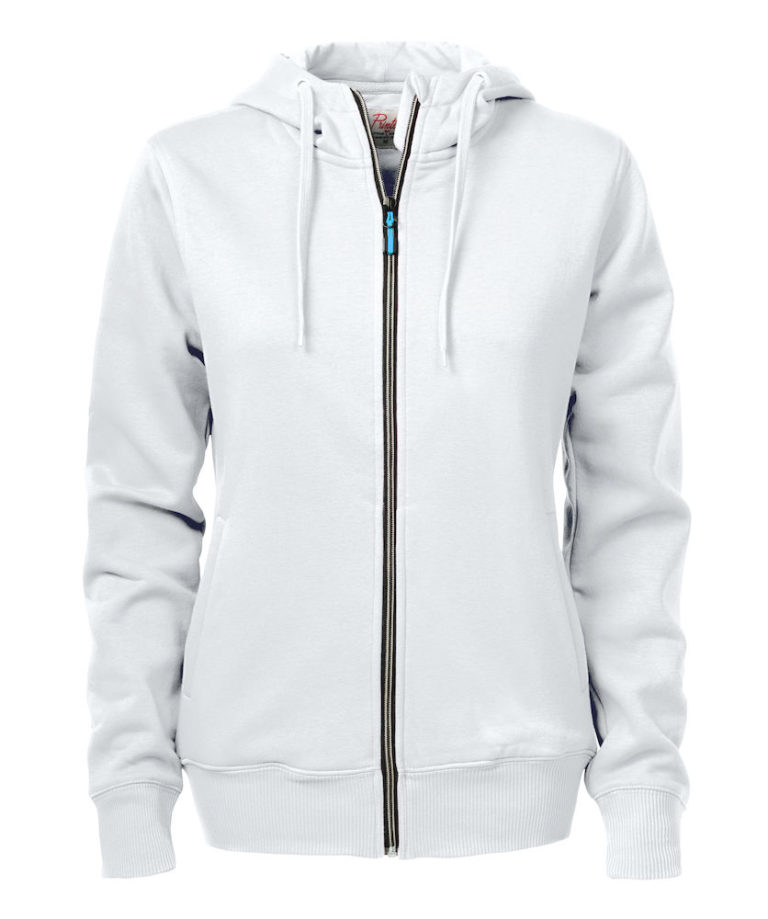 2262052 Hooded sweat jacket OVERHEAD LADY-100 wit