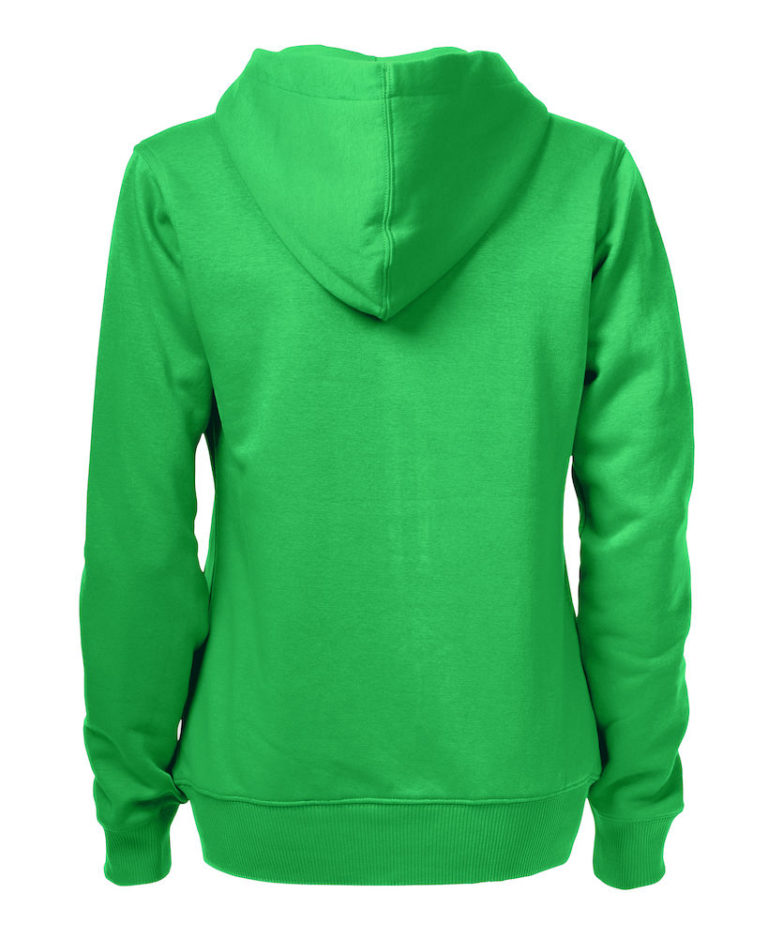 2262052 Hooded sweat jacket OVERHEAD LADY-728 frisgroen