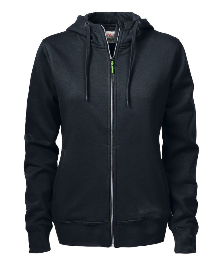 2262052 Hooded sweat jacket OVERHEAD LADY-900 zwart