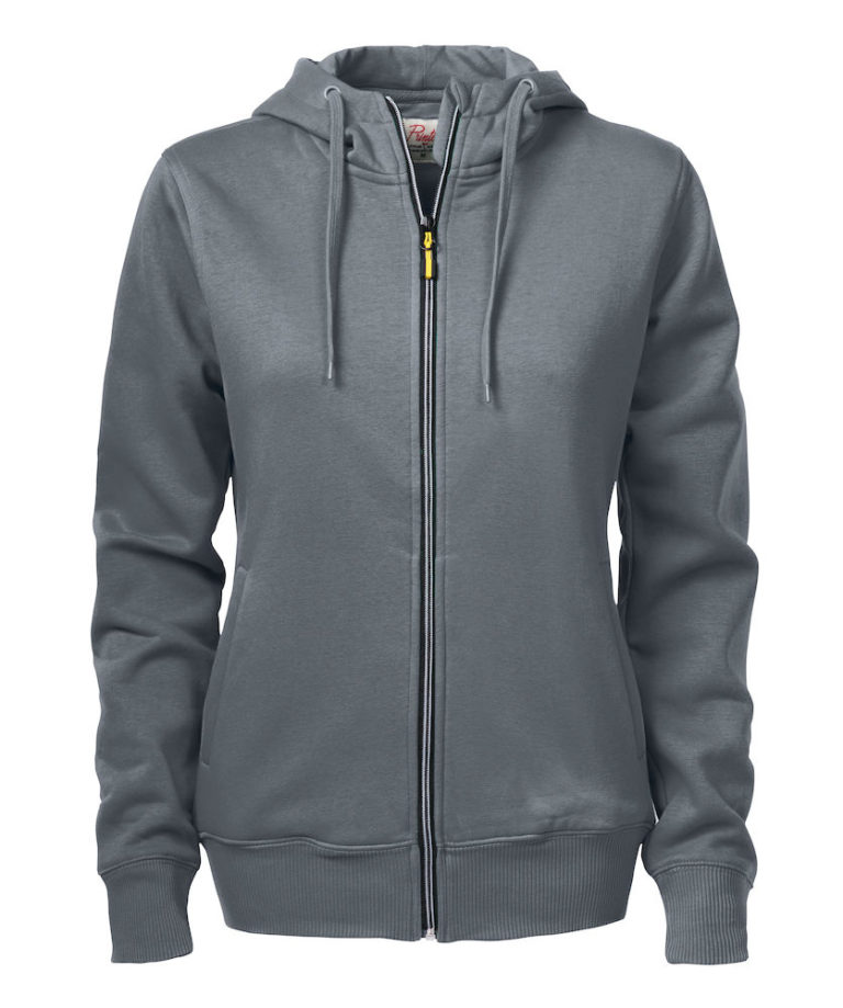 2262052 Hooded sweat jacket OVERHEAD LADY-935 staalgrijs