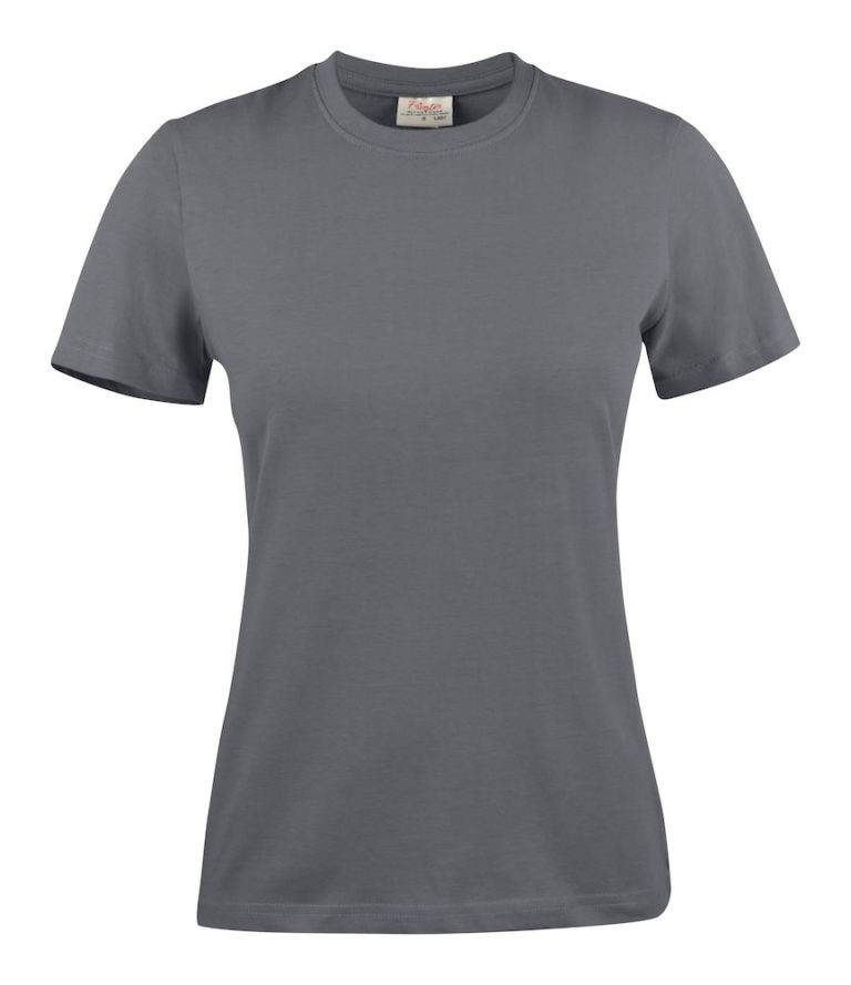 2264014 T-shirt HEAVY T LADY 935 staalgrijs