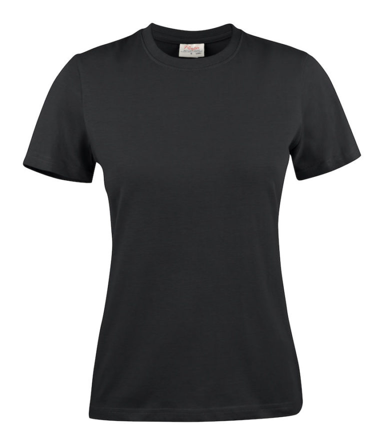 2264014 T-shirt HEAVY T LADY 900 zwart