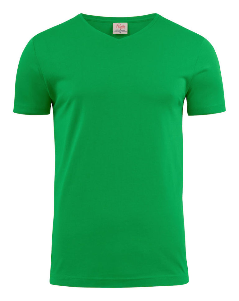 2264024 T-shirt HEAVY V-NECK 728 frisgroen