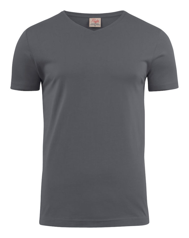 2264024 T-shirt HEAVY V-NECK 935 staalgrijs