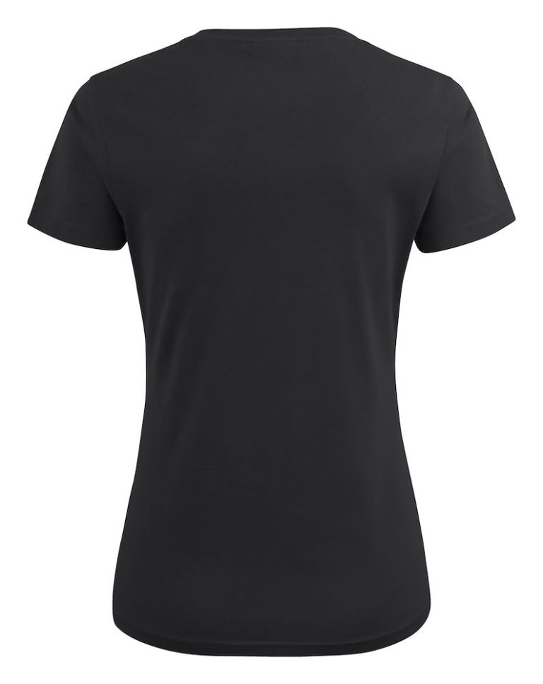 2264025 T-shirt HEAVY V-NECK LADY 900 zwart