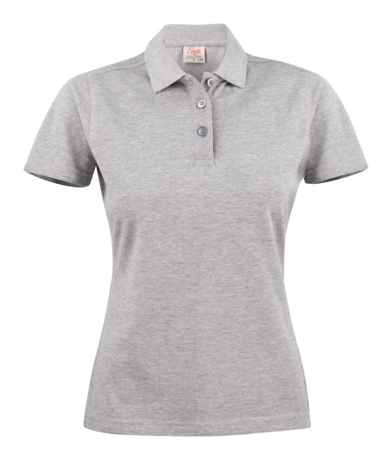 2265009 poloshirt PIQUE LADY 120 grey melange