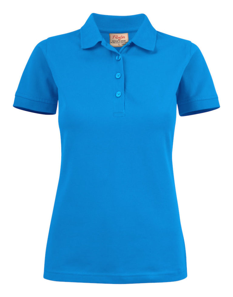 2265021 poloshirt SURF STRETCH LADY 632 oceaanblauw