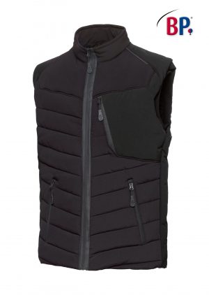 1832 Gewatteerd gilet BPlus Green zwart