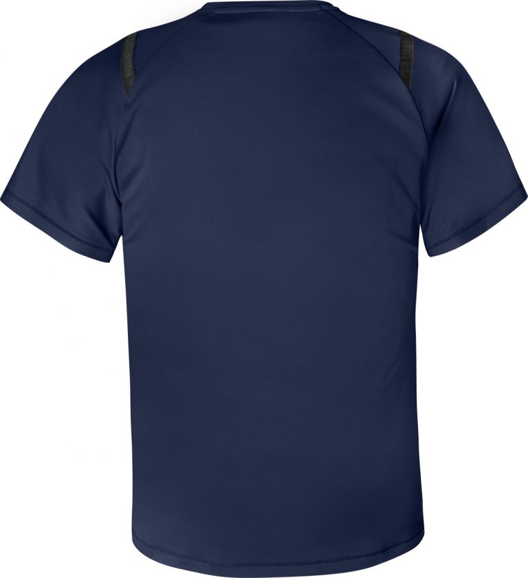 129825 Green functioneel T-shirt marineblauw