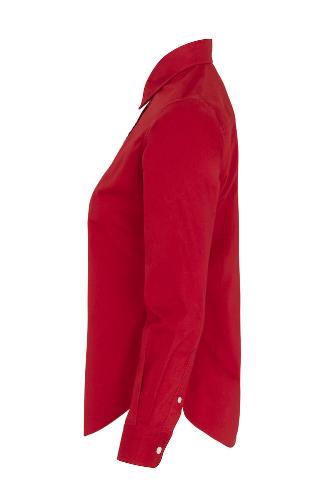 141037 Twill overhemd lady rood