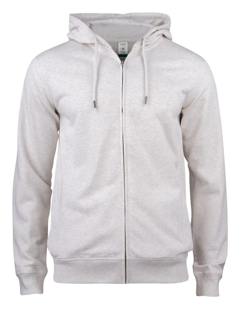 021004 Premium OC Hoody full zip 925 nature melange