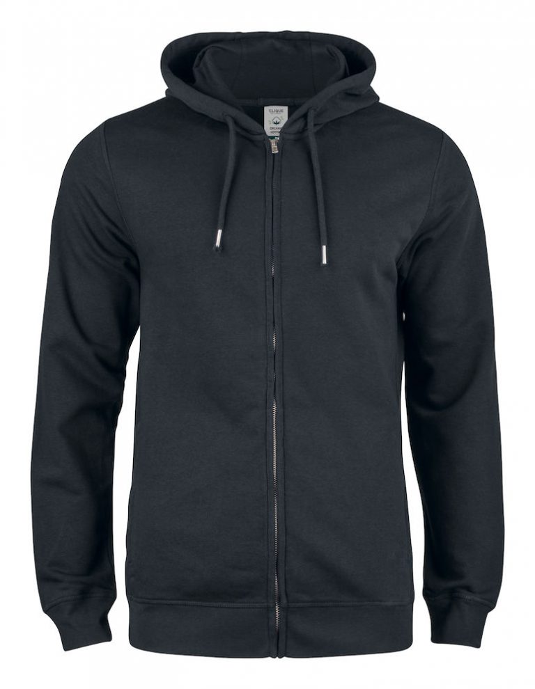 021004 Premium OC Hoody full zip 99 zwart